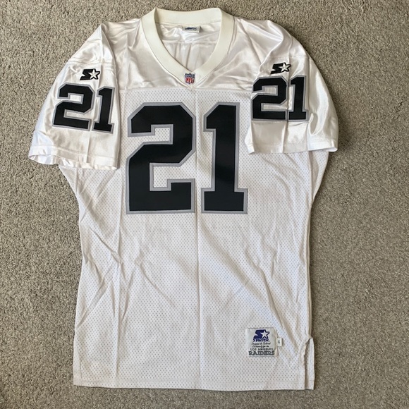 Vintage Los Angeles Raiders NFL #21 Cliff Branch Starter Jersey.